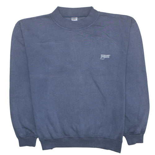 Puma Mens Blue XL Pullover Sweatshirt Fleece Crew Neck Vintage