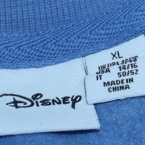 Disney Stitch Blue Crew Neck Sweatshirt Womens XL Primark Cares