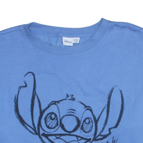 Disney Stitch Blue Crew Neck Sweatshirt Womens XL Primark Cares
