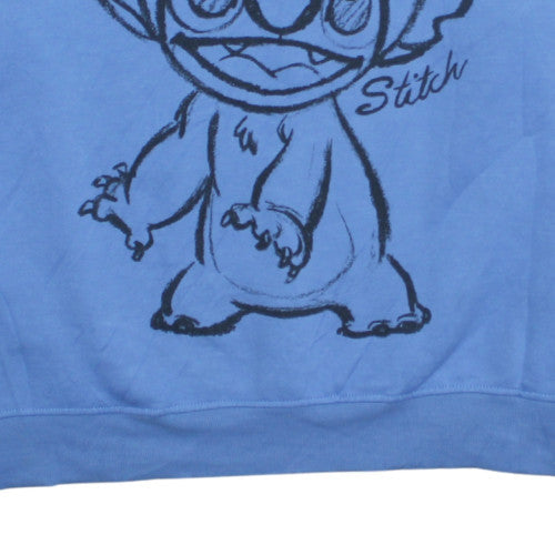 Disney Stitch Blue Crew Neck Sweatshirt Womens XL Primark Cares