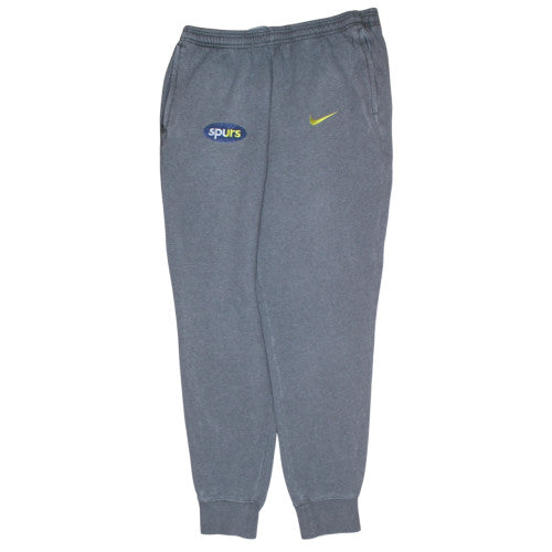 Nike Men's Grey Spurs Sweatpants L Regular Fit Fleece
