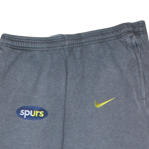 Nike Men's Grey Spurs Sweatpants L Regular Fit Fleece