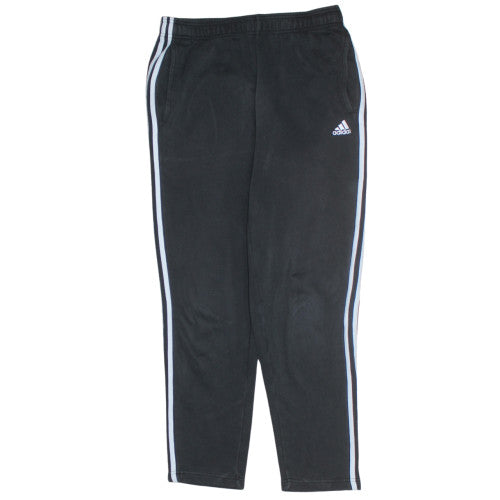 Adidas Men's Black M Sweatpants Fleece Straight Leg Casual Trousers