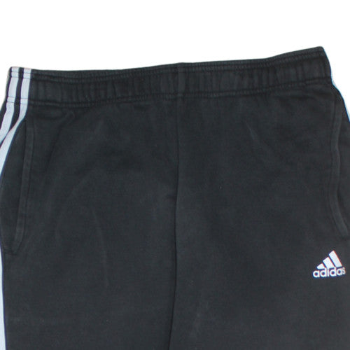 Adidas Men's Black M Sweatpants Fleece Straight Leg Casual Trousers
