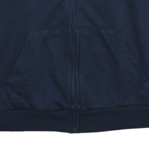 Adidas Women Navy Blue Full Zip Hoodie L 16-18 Cotton Blend