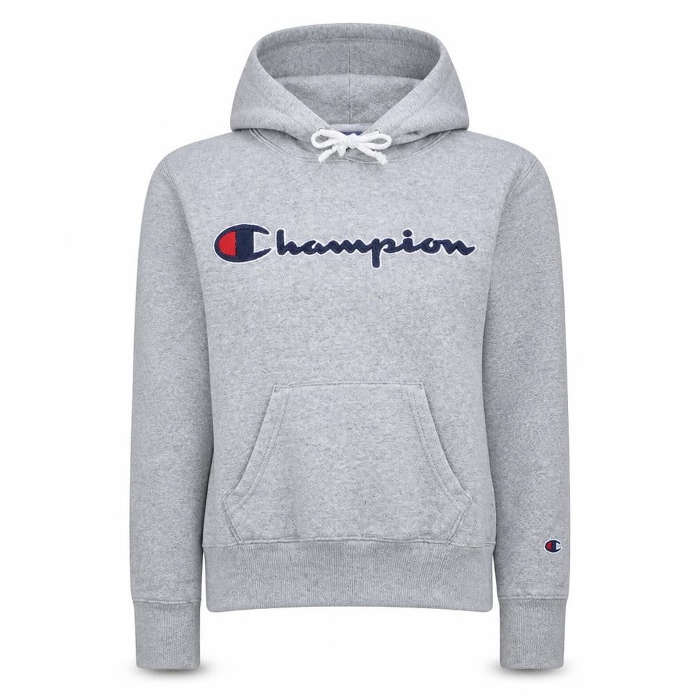 Champion Womens Grey XS Pullover Hoodie 100% Cotton Embroidered Logo