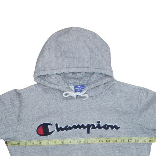 Champion Womens Grey XS Pullover Hoodie 100% Cotton Embroidered Logo