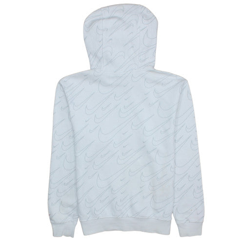 Nike Men's White XS Pullover Hoodie with Logo Graphic Print