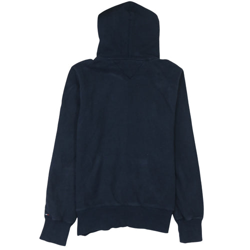 Hilfiger Denim Men's Blue Pullover Hoodie Medium Logo Print