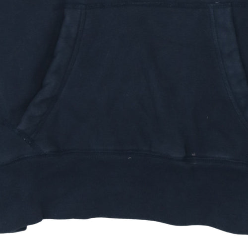 Hilfiger Denim Men's Blue Pullover Hoodie Medium Logo Print