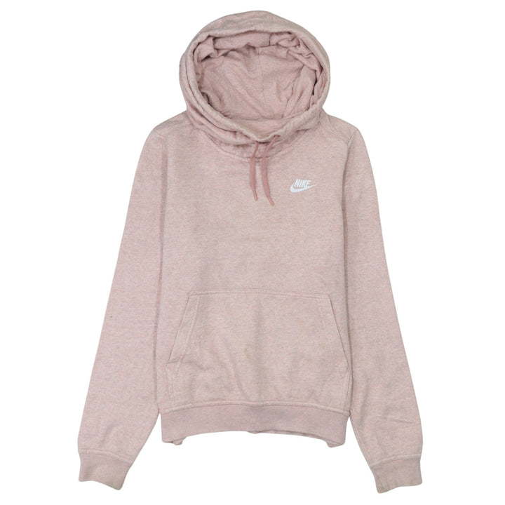 Nike Womens Pink Pullover Hoodie Size S Cotton Blend Casual Sweatshirt