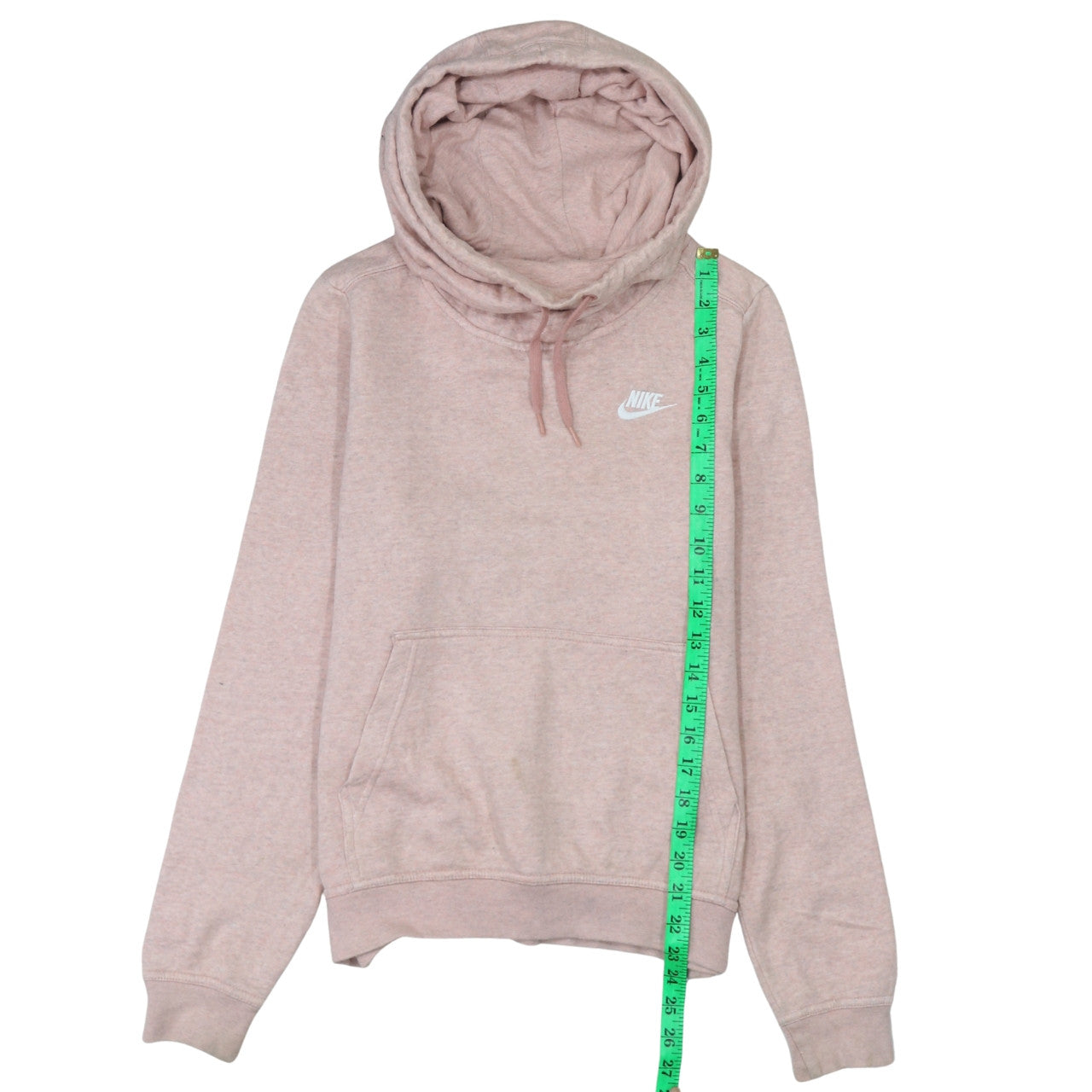 Nike Womens Pink Pullover Hoodie Size S Cotton Blend Casual Sweatshirt