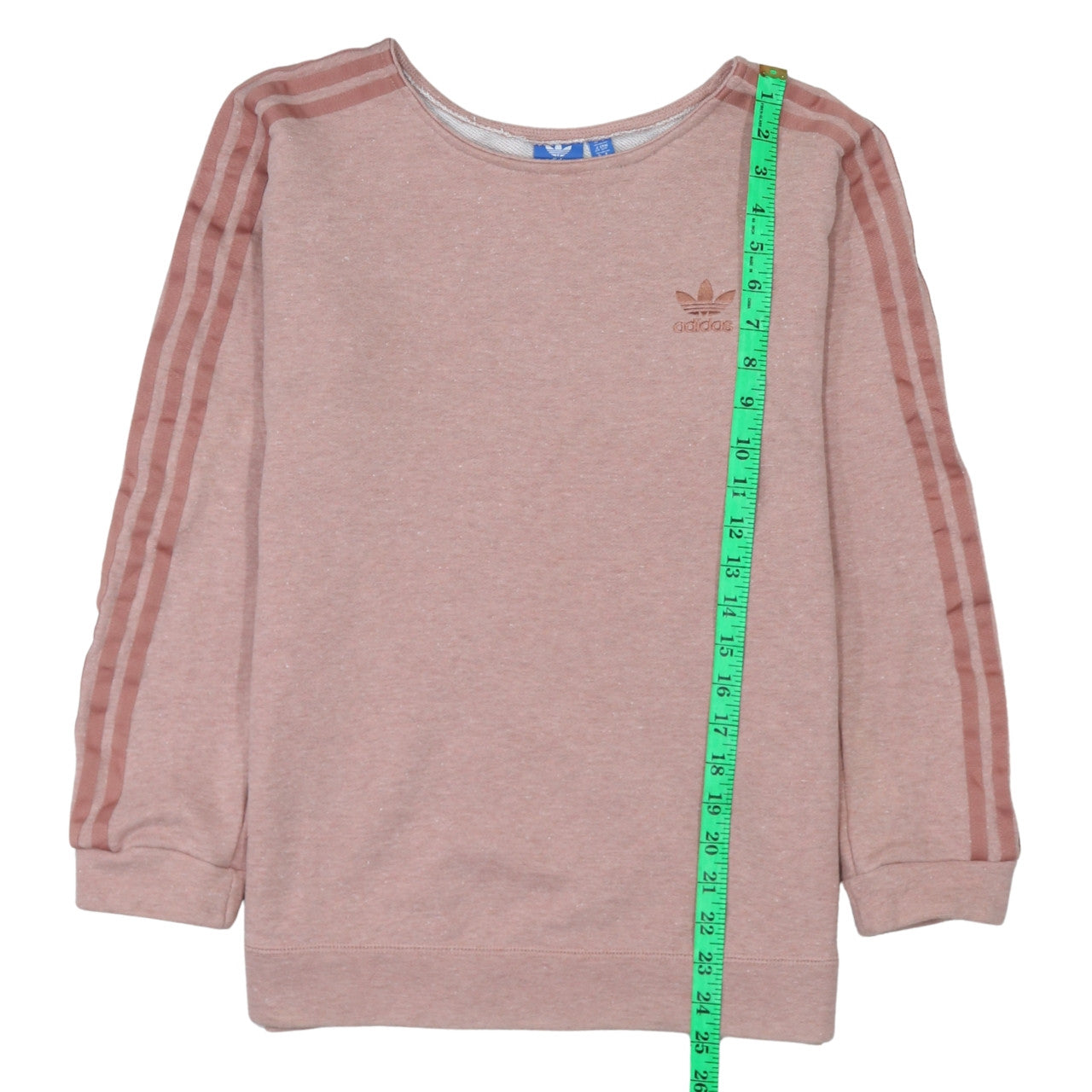 Adidas Women Pink Crew Neck Long Sleeve Pullover Sweatshirt Size 10