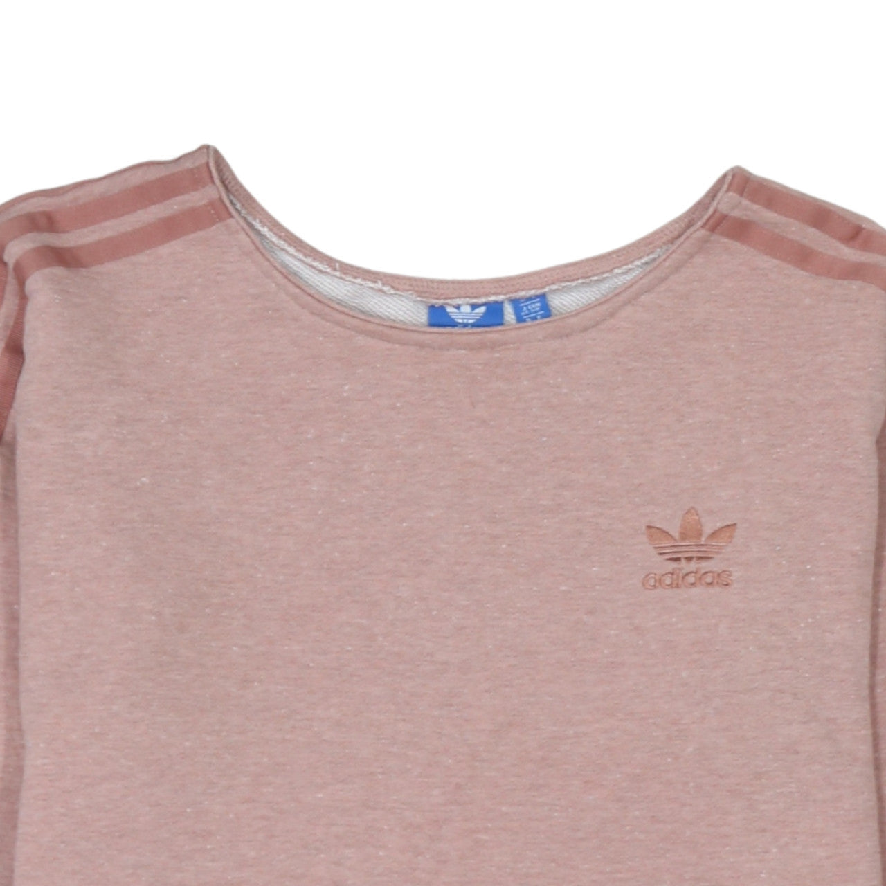 Adidas Women Pink Crew Neck Long Sleeve Pullover Sweatshirt Size 10