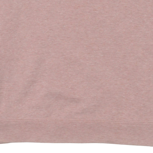 Adidas Women Pink Crew Neck Long Sleeve Pullover Sweatshirt Size 10