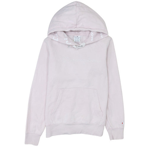 Champion Women's Pink Pullover Hoodie Medium Cotton Blend Casual Sweatshirt