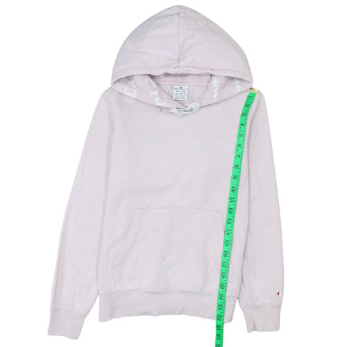Champion Women's Pink Pullover Hoodie Medium Cotton Blend Casual Sweatshirt