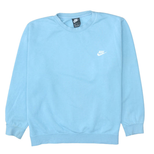 Nike Women’s Blue Crew Neck Pullover Sweatshirt XXL Cotton Blend