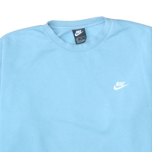 Nike Women’s Blue Crew Neck Pullover Sweatshirt XXL Cotton Blend
