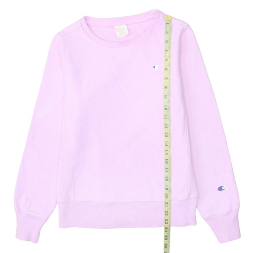 Champion Womens Pink Reverse Weave Pullover Sweatshirt Medium