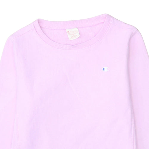 Champion Womens Pink Reverse Weave Pullover Sweatshirt Medium