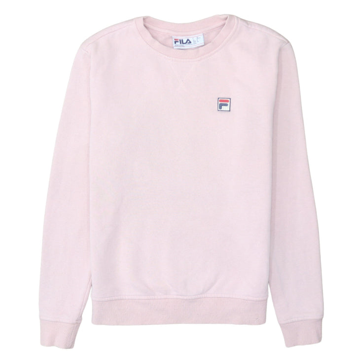 Fila Women Pink Crew Neck Pullover Sweatshirt Size Small