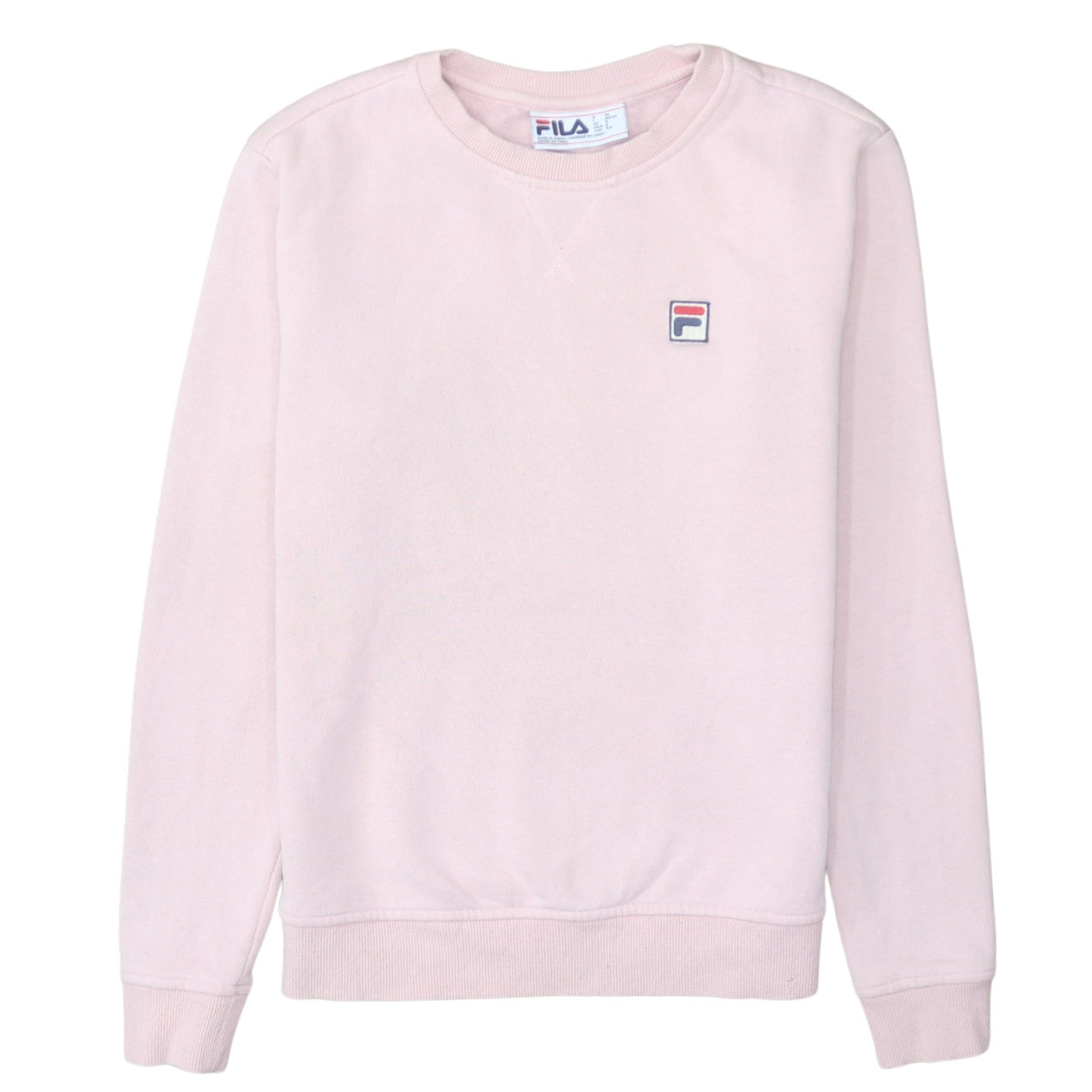 Fila Women Pink Crew Neck Pullover Sweatshirt Size Small