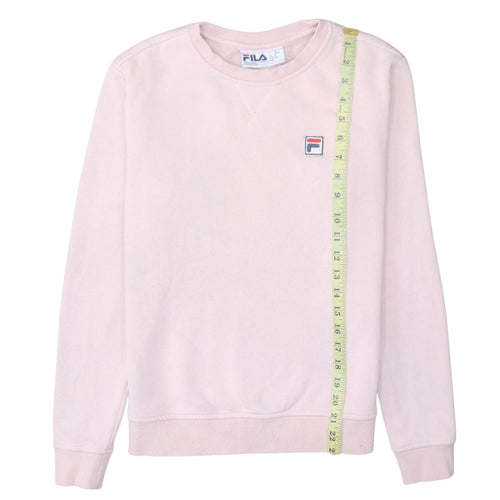 Fila Women Pink Crew Neck Pullover Sweatshirt Size Small