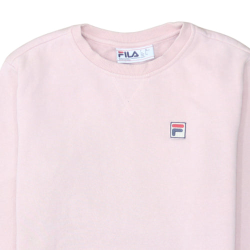 Fila Women Pink Crew Neck Pullover Sweatshirt Size Small