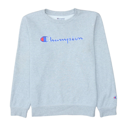 Champion Womens Grey Pullover Sweatshirt 2XL Cotton Blend Logo