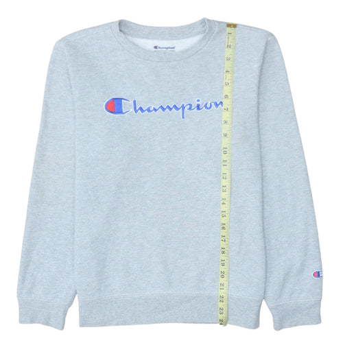 Champion Womens Grey Pullover Sweatshirt 2XL Cotton Blend Logo