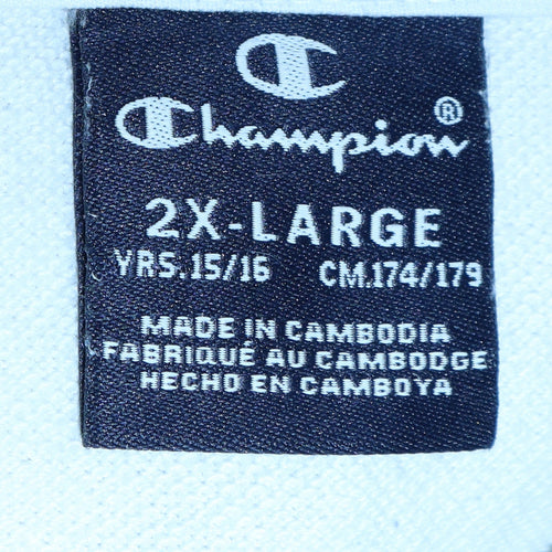 Champion Womens Grey Pullover Sweatshirt 2XL Cotton Blend Logo