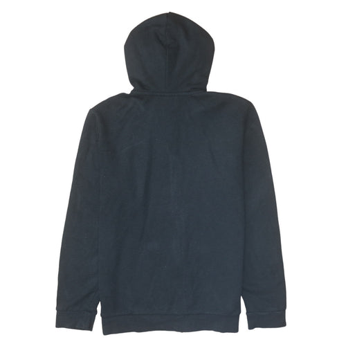 Adidas Women Black Full Zip Hoodie Size 16-18 Logo Print