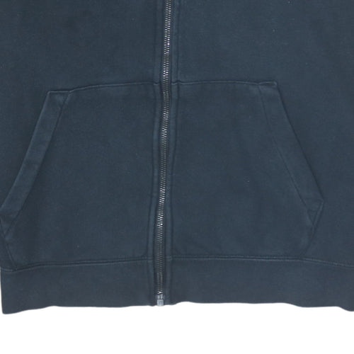 Nike Women’s Black Full Zip Hoodie Small Cotton Blend Lined