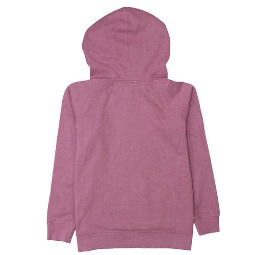 Reebok Womens Pink Pullover Hoodie Sweatshirt L Hooded Logo Casual