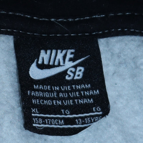 Nike SB Boys Grey Pullover Hoodie XL 13-15 Years Hooded Sweatshirt