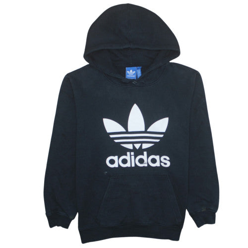 Adidas Mens Black Pullover Hoodie M Sports Fleece Sweatshirt