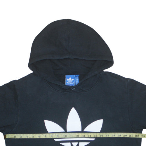 Adidas Mens Black Pullover Hoodie M Sports Fleece Sweatshirt