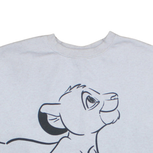 Disney Primark Women Grey 2XL Pullover Sweatshirt Lion King Simba Print