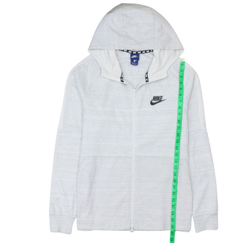 Nike Men's Grey Full Zip Hoodie Size L Sportswear Jacket