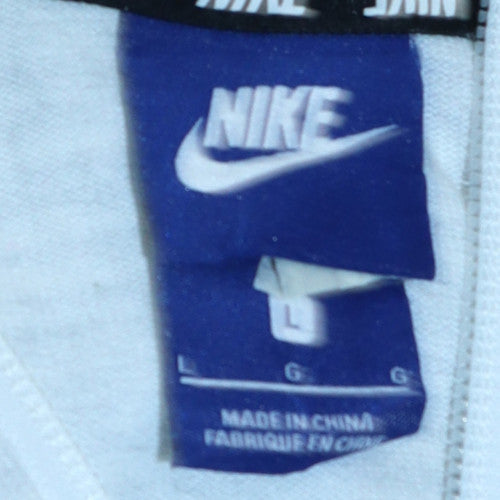 Nike Men's Grey Full Zip Hoodie Size L Sportswear Jacket