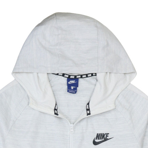 Nike Men's Grey Full Zip Hoodie Size L Sportswear Jacket