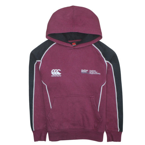 Canterbury Mens Red Pullover Hoodie S Fleece Sheffield Hallam Sportswear