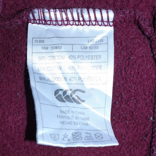 Canterbury Mens Red Pullover Hoodie S Fleece Sheffield Hallam Sportswear