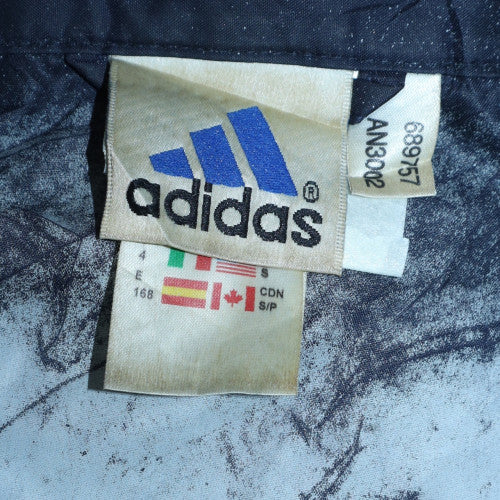 Adidas Men's Blue Hooded Windbreaker Jacket Size S