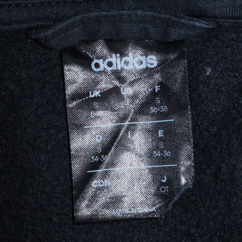 Adidas Women's Black Full Zip Hoodie Small Hooded Sweatshirt