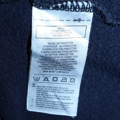 adidas Men Blue 2XL Pullover Hoodie Fleece Logo Sportswear