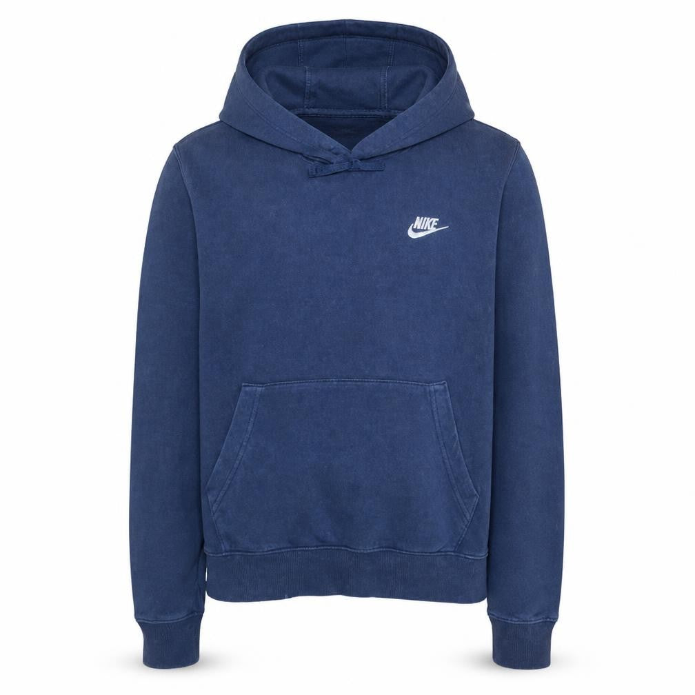 Nike Men’s Blue Pullover Hoodie S Regular Fit Fleece Sportswear