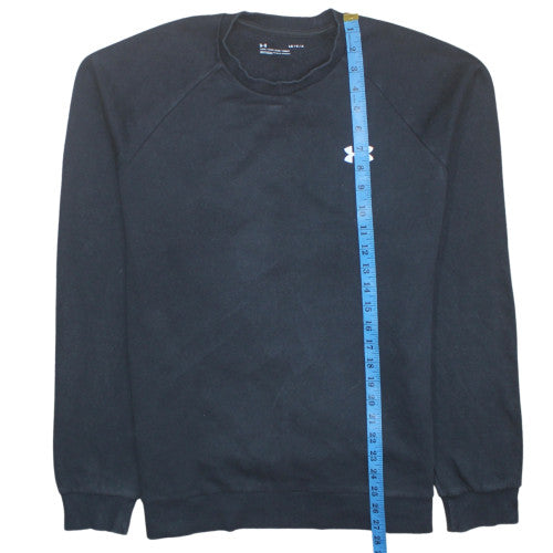 Under Armour Men's Black Large Crew Neck Sweatshirt Loose Fit
