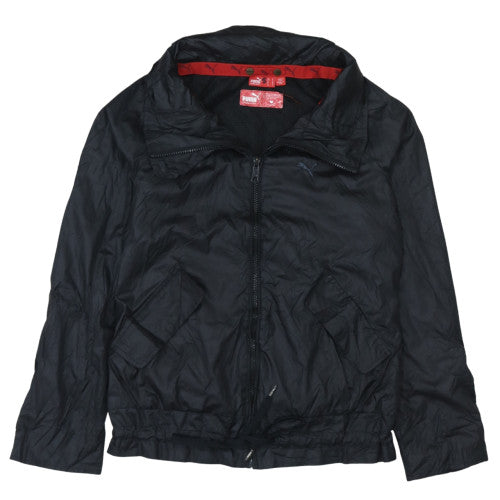 Puma Men's Black Bomber Jacket Size S Lightweight Polyester